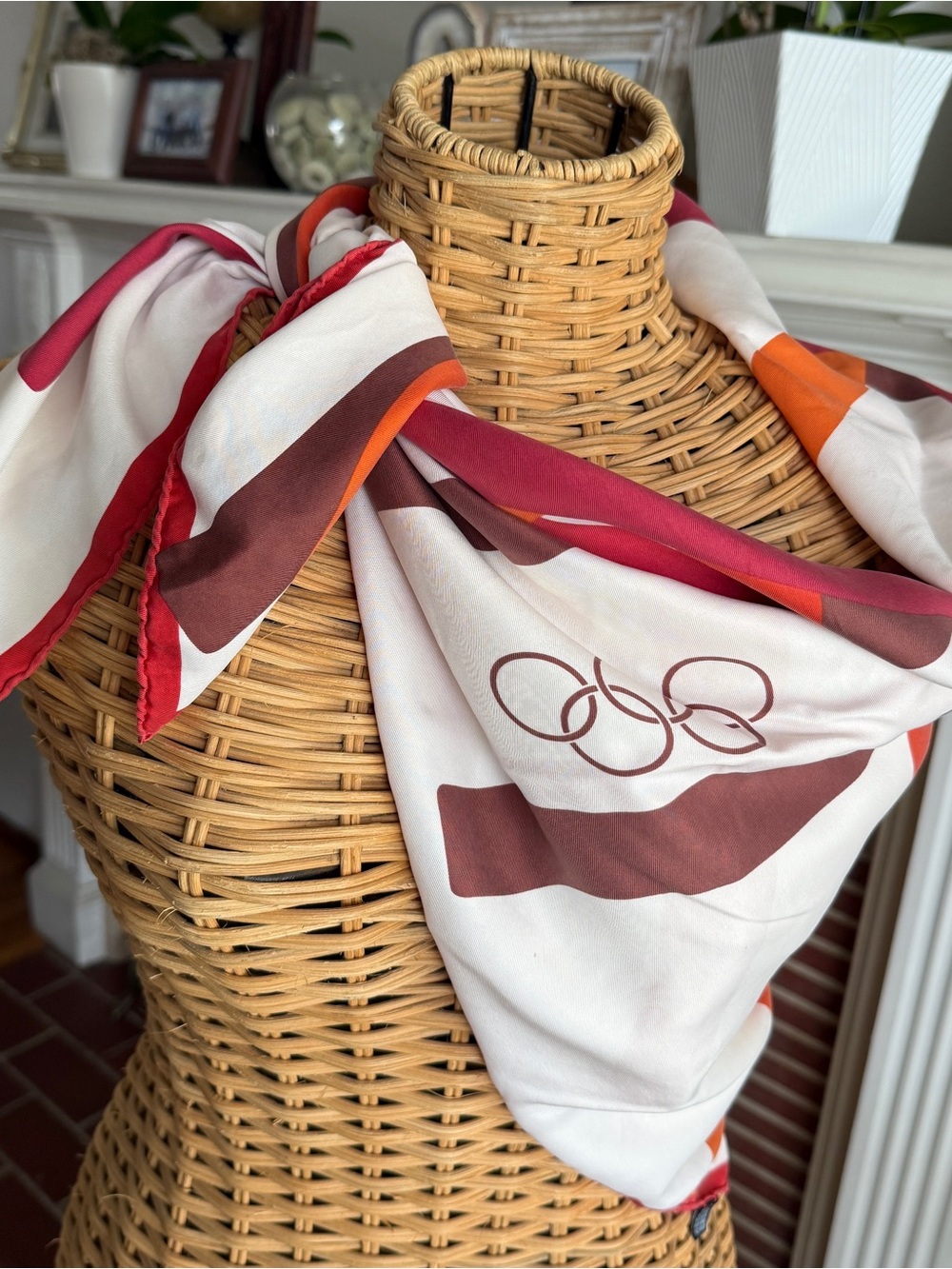 Vintage silk Olympics world games scarf